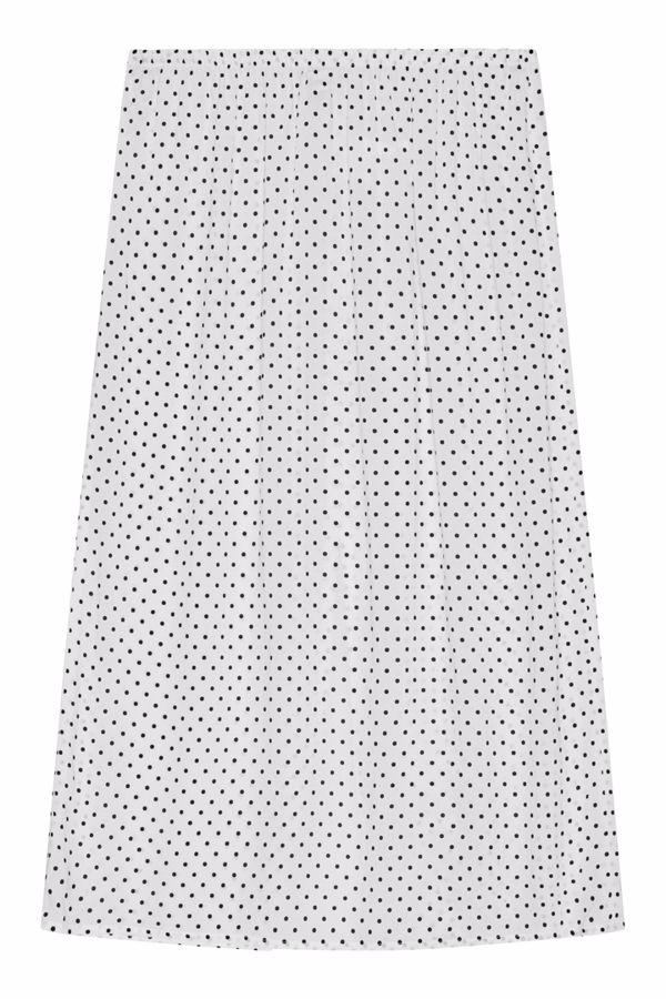 I Blame Lulu Kaya skirt white w black dots